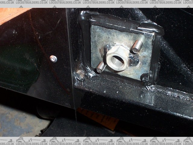 seat belt mount plate